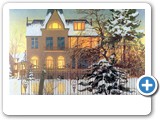 Verschneite Villa Kiel